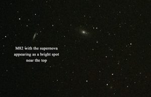 Supernova in Cigar galaxy